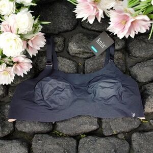 NWT Knix Size 7 Bra Evolution Wire Free 36 38 DD E Strap Beige Black Reversible